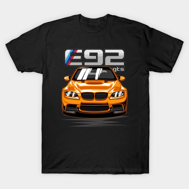 BMW M3 E92 GTS T-Shirt by idrdesign